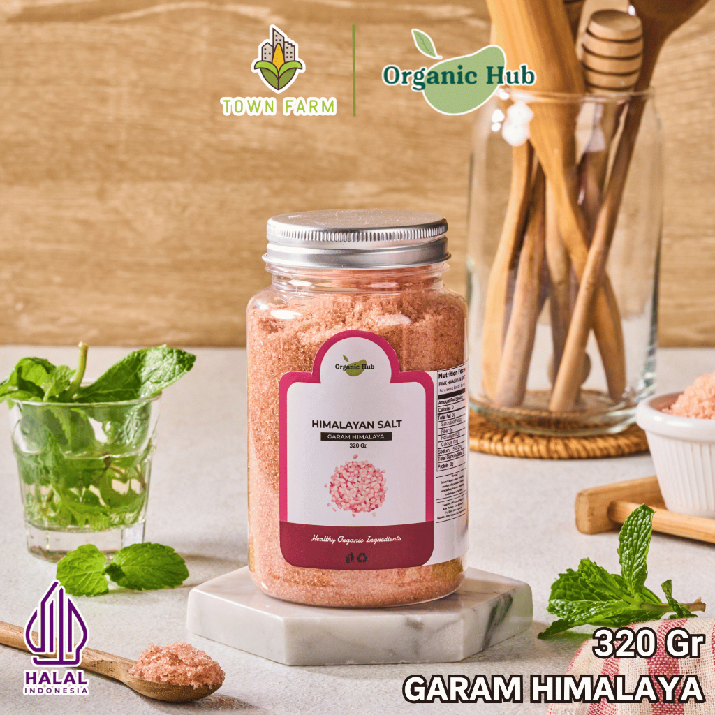 

Organic Hub Garam Himalaya 100% Original Premium Quality Himalayan Pink Salt Organik 320 gr