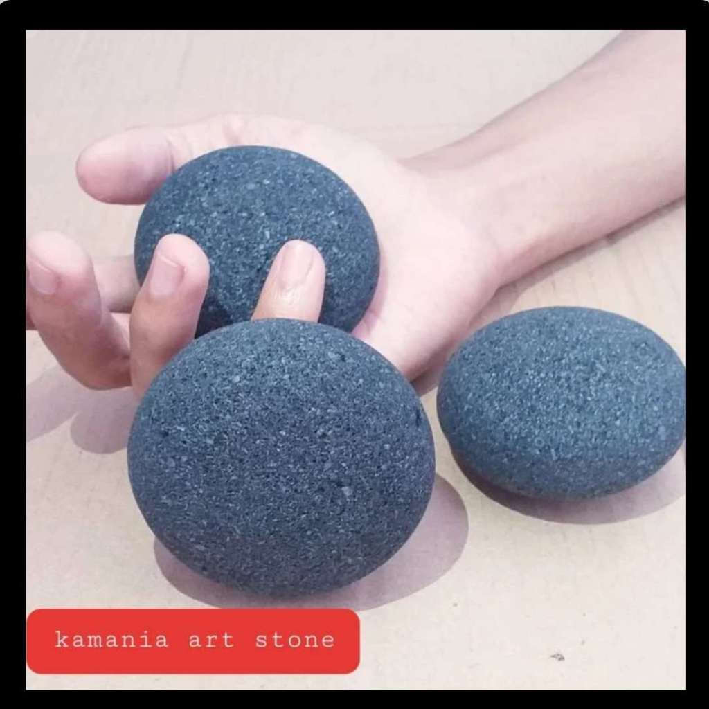 Batu Gosok Daki Batu kali batu Gosok Mandi Batu Gosok Kaki asli batu kali bentuk oval pembersih daki