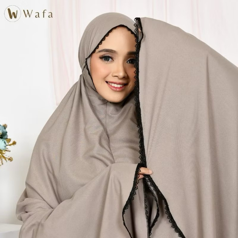 MUKENAH KATUN 2IN1 BY WAFA/MUKENAH DEWASA TRAVELING FREE SAJADAH