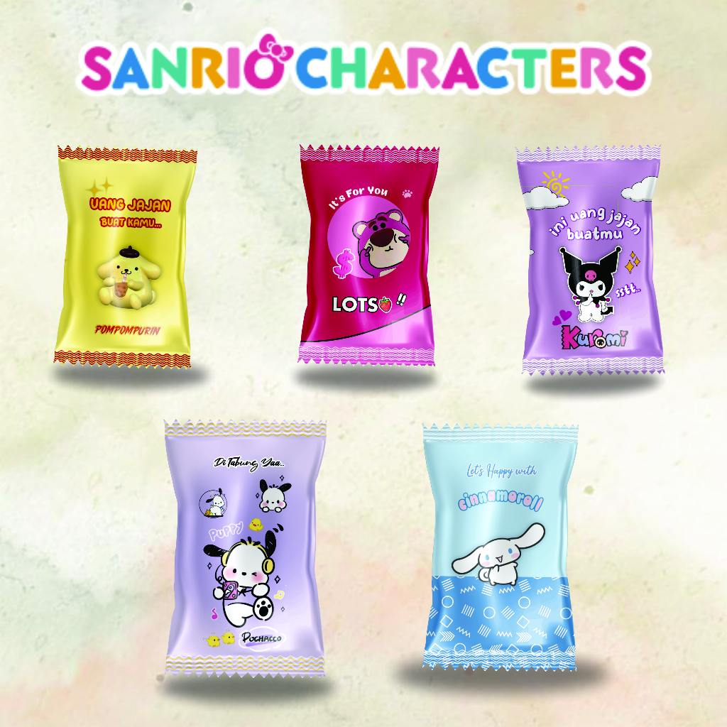 

Amplop Permen Lucu Sanrio I Pochaco I Kuromi I Lotso I Cinamoroll I Pompurin 2025 isi 5pcs