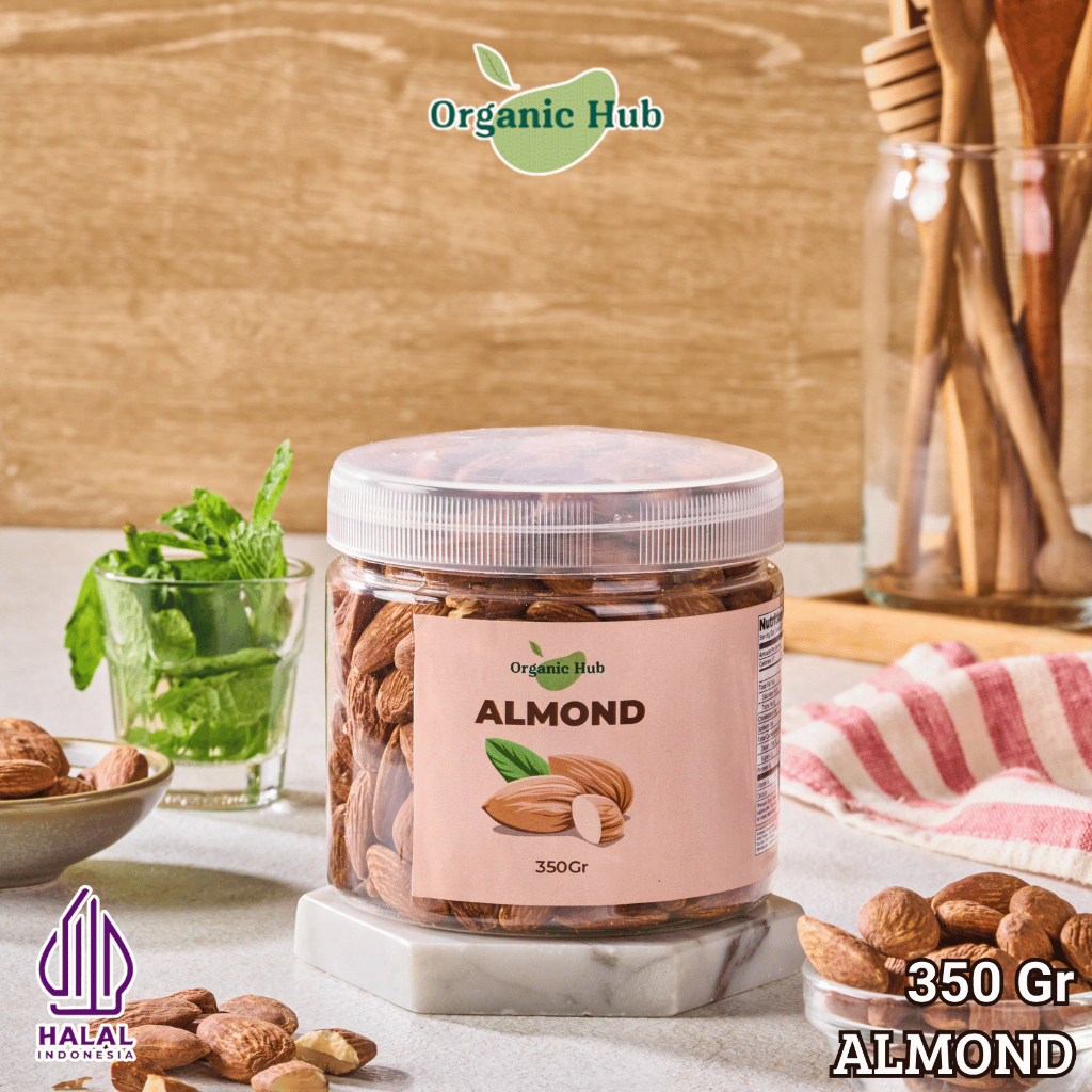 

Organic Hub Kacang Almond Panggang Roasted 350 gr