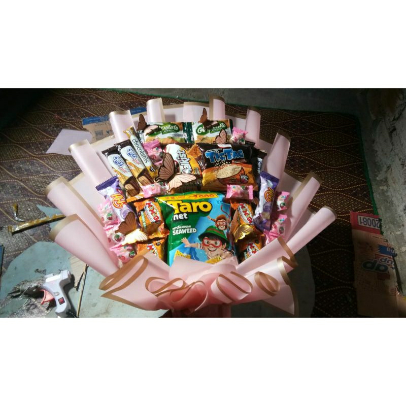

buket sncak terbaru harga terjangkau isi 21 pcs sncak