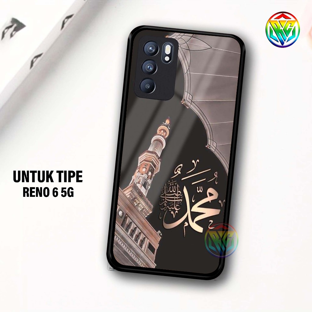 Real Case OPPO RENO 6 5G Terbaru Case kilau - New Case Glossy casing Hp OPPO RENO 6 5G [Motif KALIGR