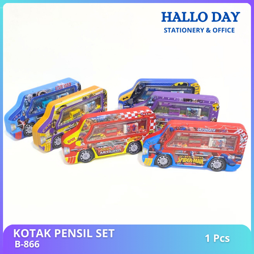 

Hd Kotak Pensil Kaleng Bentuk Mobil Whiteboard / Kotak Pensil + Alat Tulis