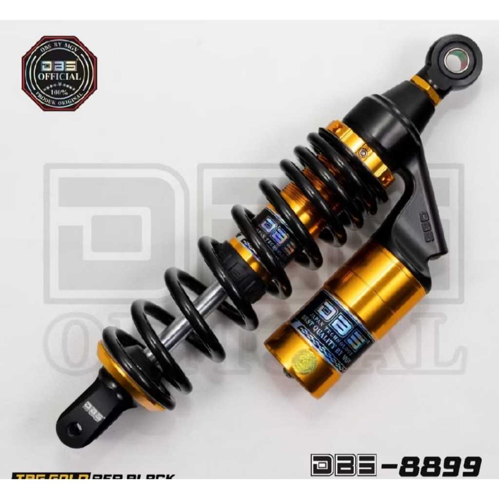 Shock Subereker Tabung DBS G-Plus ukuran 310 mm warna Hitam/Gold cocok motor Matic Mio/M3/Fino/Lexi/