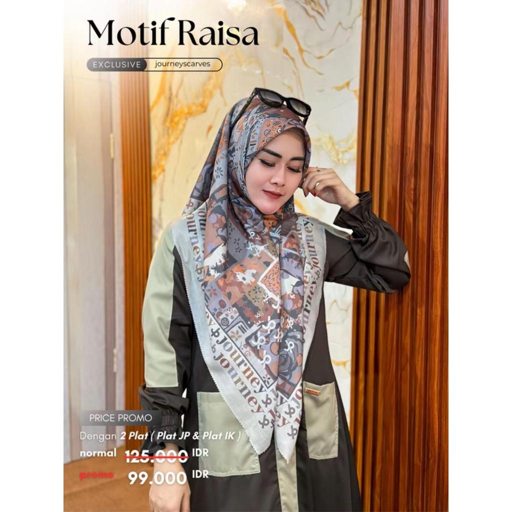 JOURNEY RAISA SERIES / JOURNEY RAISA TERBARU / JOURNEY MOTIF RAISA SERIES / HIJAB MOTIF BRAND JOURNE