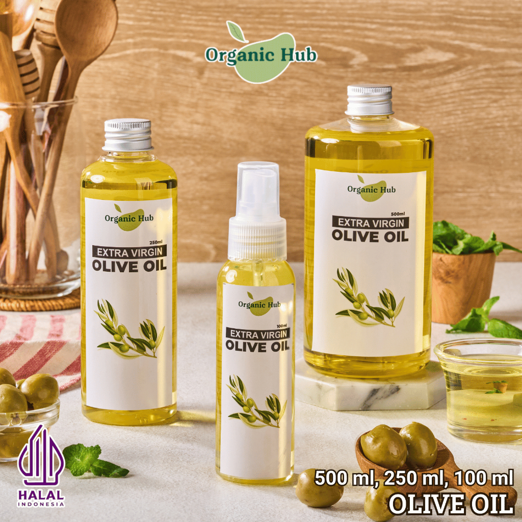 

Organic Hub Minyak Zaitun Premium Quality 100% Murni EVOO Ekstra Virgin Olive Oil 100 ml