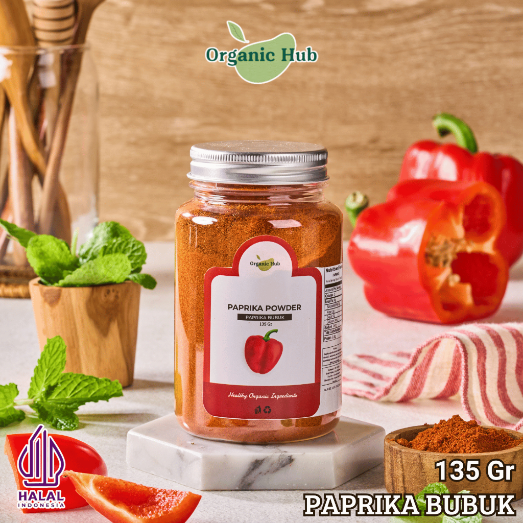

Organic Hub Paprika Bubuk Asli Rempah Bumbu Dapur Premium Papprika Powder 135 gr
