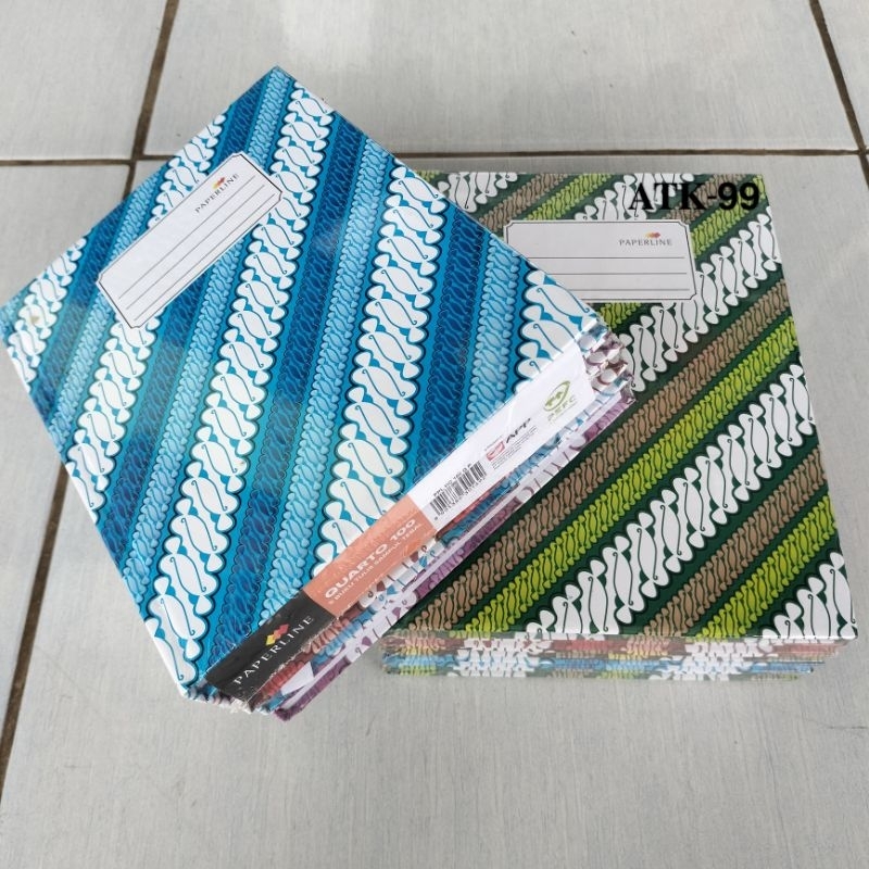 

Buku Tulis Hard Cover Kwarto Paperline Isi 100 Lembar