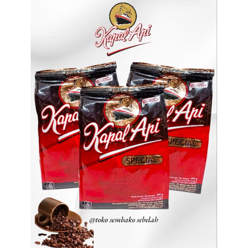 

Kapal Api Spesial Kopi Bubuk Kemasan 380gr || 1 Pcs