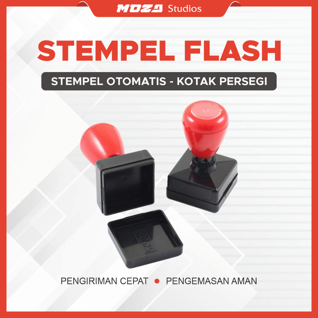 

Stempel Flash Kilat Otomatis - Model Kotak Persegi Custom