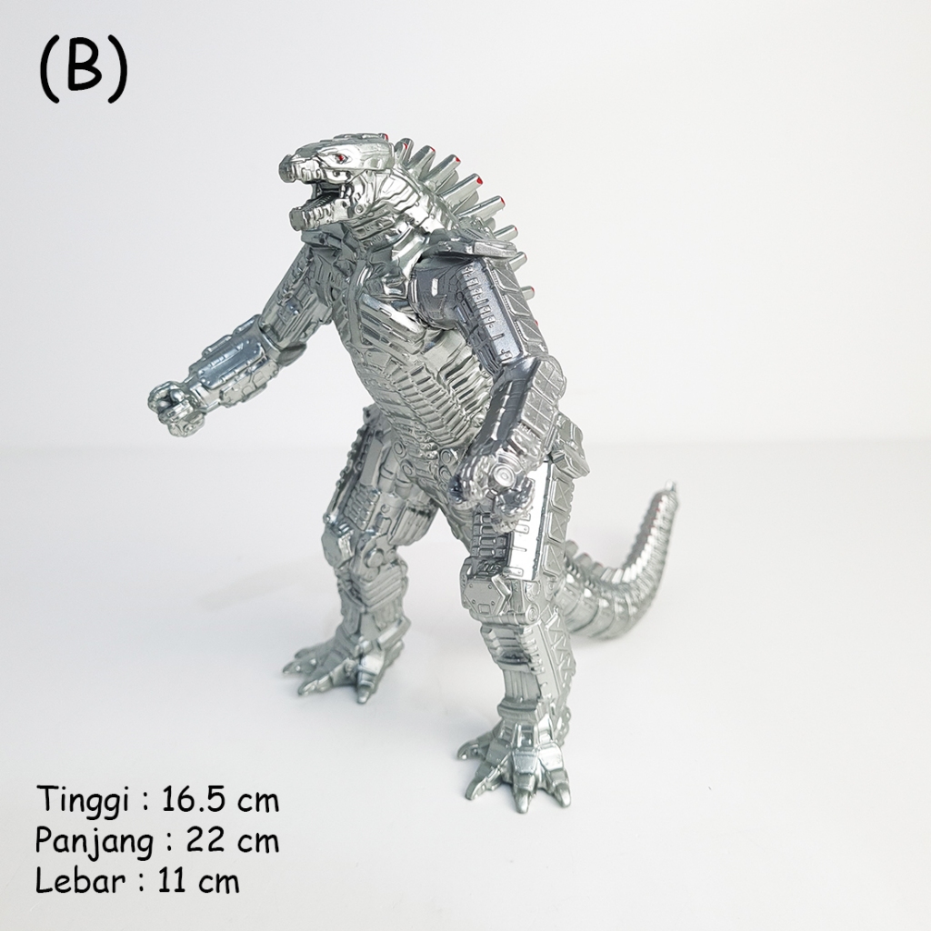 Mainan Figur Mecha Godzilla 2021 Silver Ukuran Besar Godzilla vs Kong
