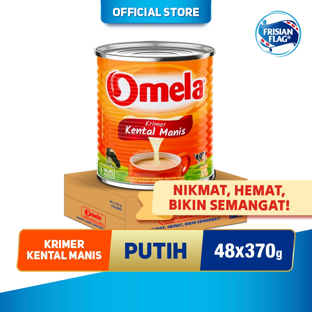 

Frisian Flag Kental Omela Plain Kaleng 48x370g