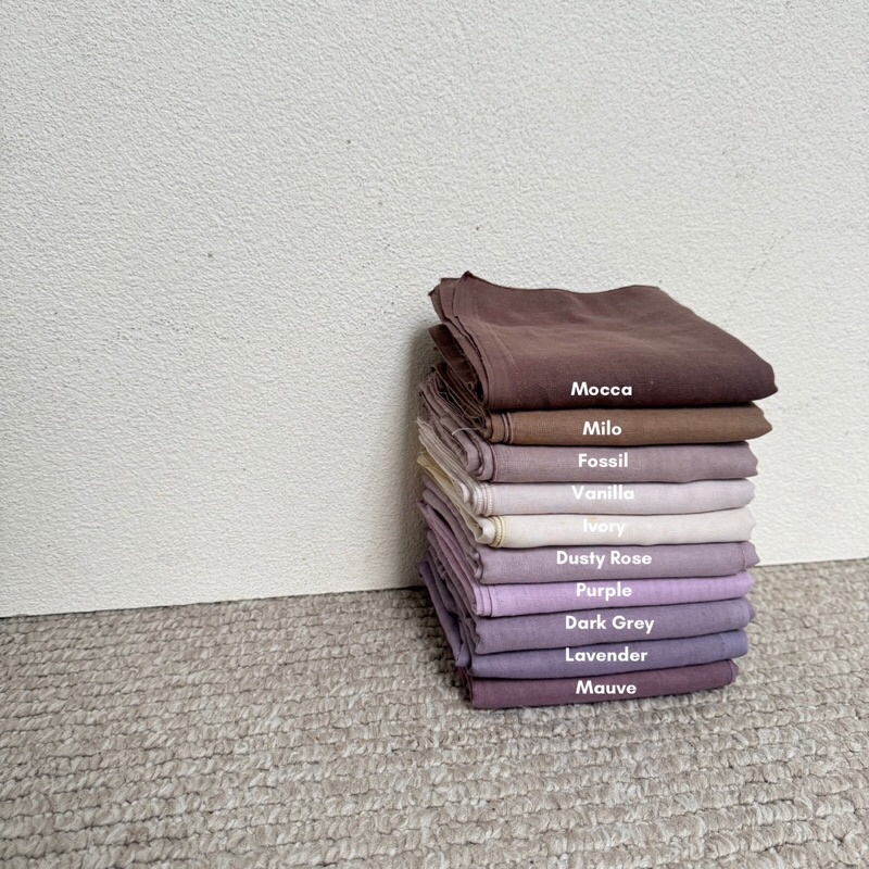 KERUDUNGAN PARIS JADUL WARNA BASIC NUDE PASTEL TREND HIJAB MUSLIMAH WANITA