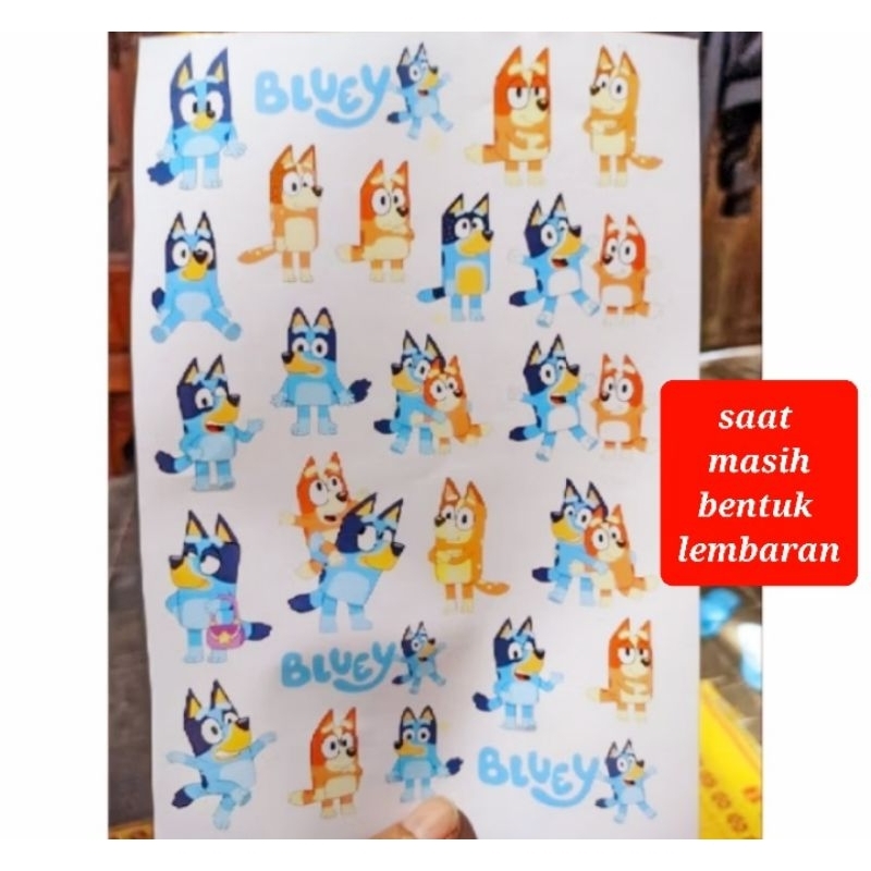 

sticker bluey sticker karakter bluey 25pcs sticker mainan bluey
