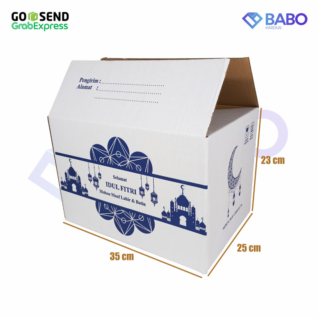

BOX PARCEL A1 BESAR ~ 35x25x23cm || Kardus || Lebaran || Idul Fitri || Sembako || Eid Mubarok || Packing (Putih Bulan 35 x 25 x 23 cm)