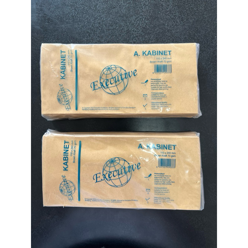 

(100 lembar) Amplop Coklat Ukuran Kabinet