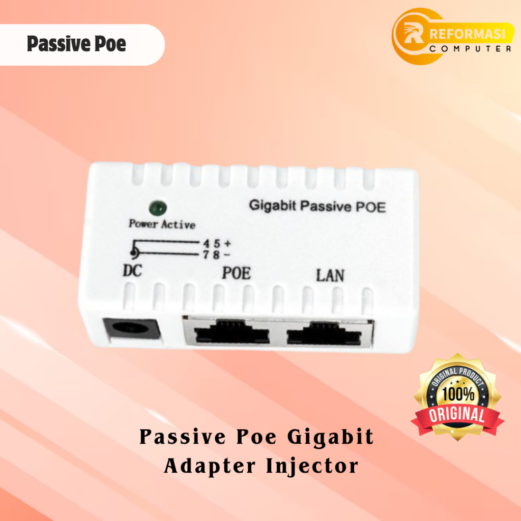 NYK Passive Poe Gigabit Adapter Injector
