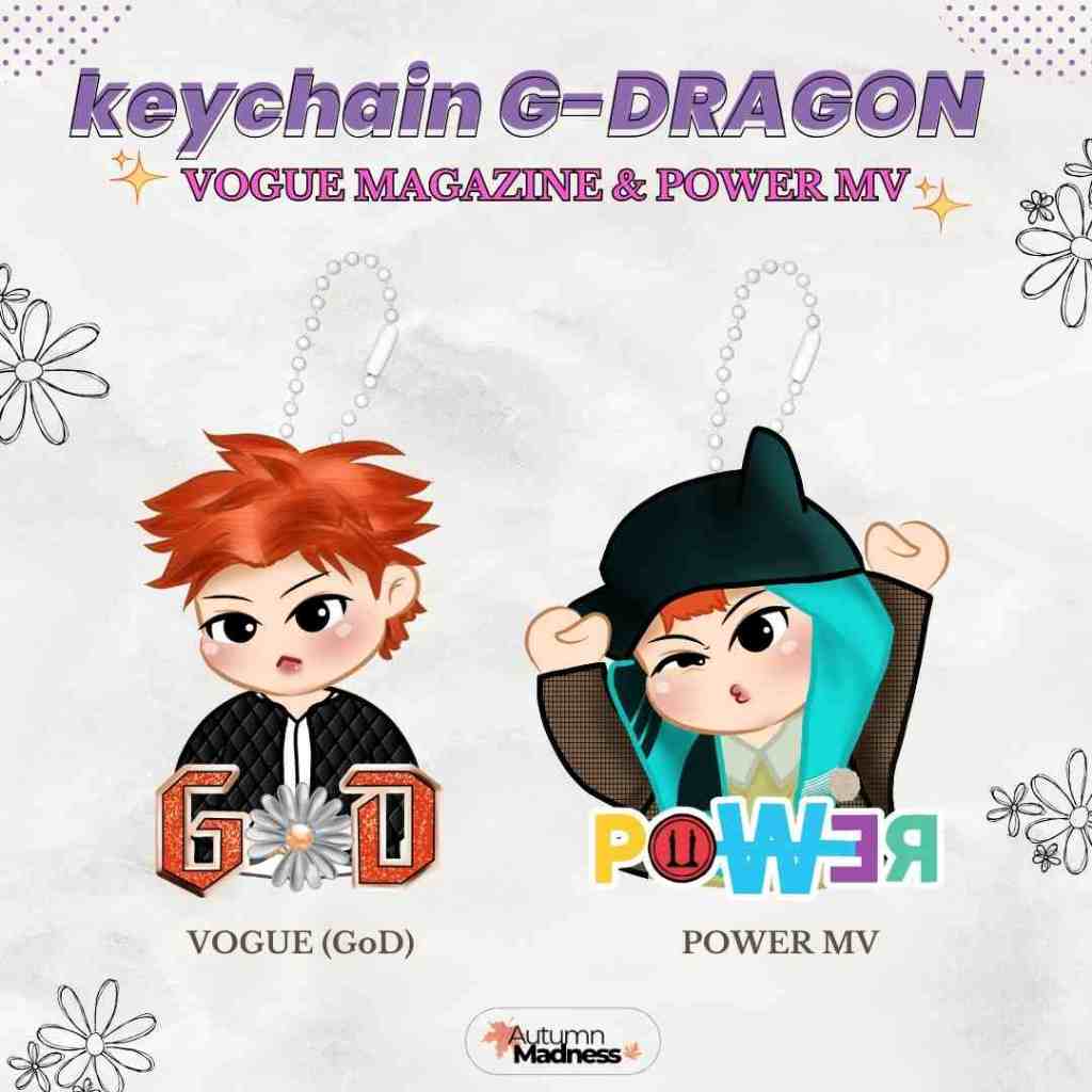 [READY STOCK] Keychain G-Dragon GD Vogue 2025 & G Dragon Power MV Outfit
