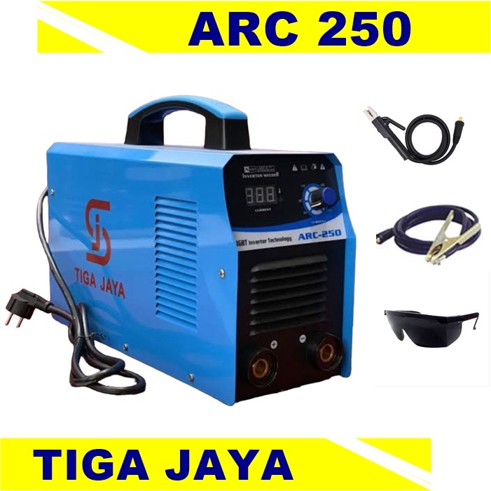 Mesin Las Tiga Jaya ARC 250 Travo Las Listrik Sanjia Inverter MMA 250A