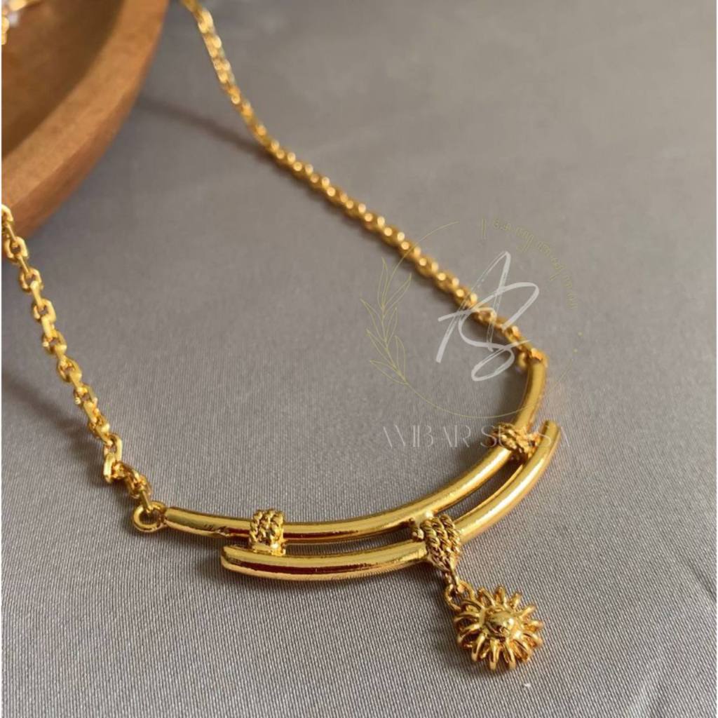 Kalung Bambu Lapis Emas 24K | ANTI KARAT