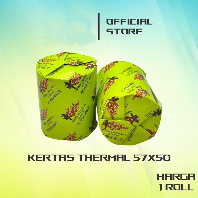 

KERTAS STRUK THERMAL PAPPER ROL 57/58X50 THERMAL EDC THERMAL PRINTER MINI BLUETOOTH