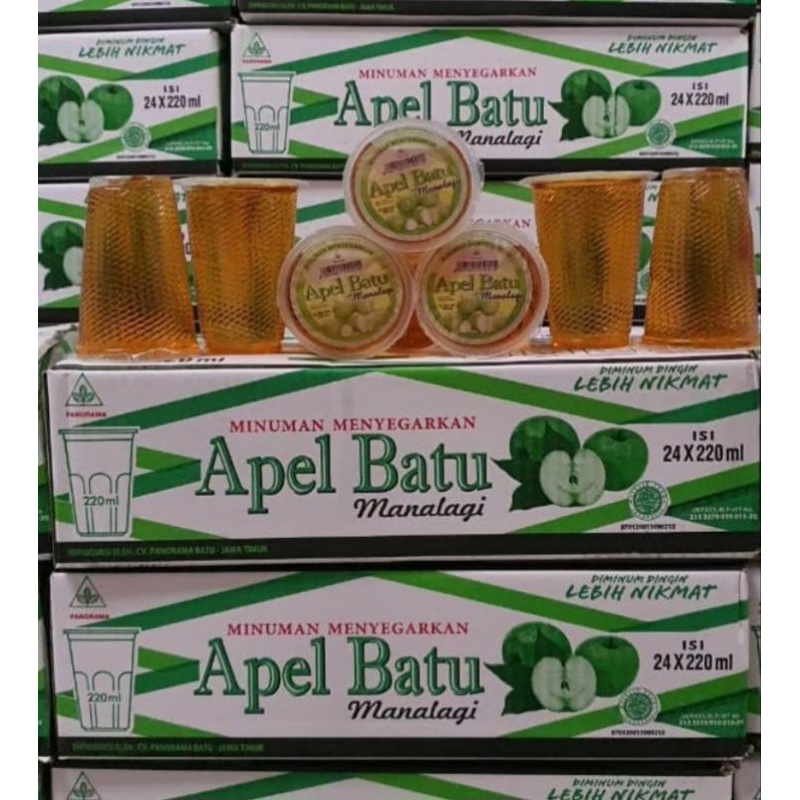 

SARI APEL GELAS MERK PANORAMA 220ML ISI 24 PCS AMAN DI TENGGOROKAN