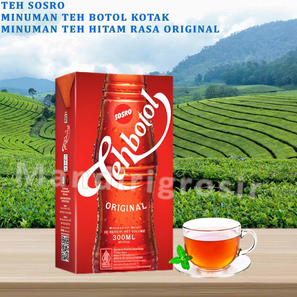 

Minuman Teh Botol Kotak * Teh Sosro * Minuman Teh Hitam Rasa Original * 300ml