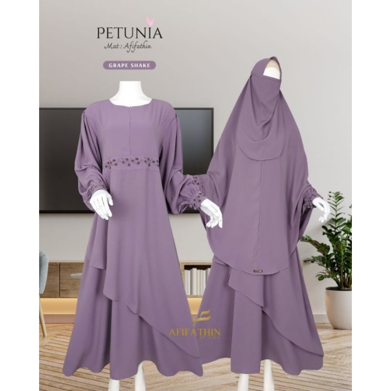 [READY] PETUNIA SERRIES AFIFATHIN BY WINA | GAMIS SET | GAMIS ONLY | SUPER CANTIK | AFIFATHIN