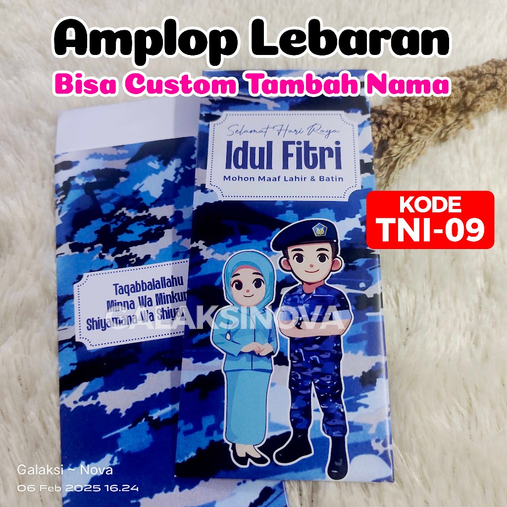 

TNI.09 - Amplop Idul Fitri PIA ARDHYA GARINI TNI AU | Amplop Lebaran Custom | Amplop Custom