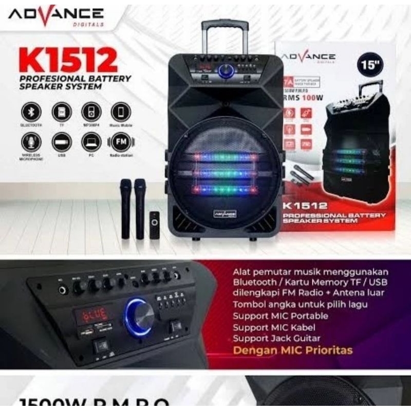 SPEAKER ADVANCE PORTABLE K1512