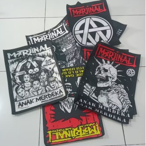AKSESORIS PAKAIAN BACKPACTH EMBLEM MARJINAL UKURAN 30X40 CM