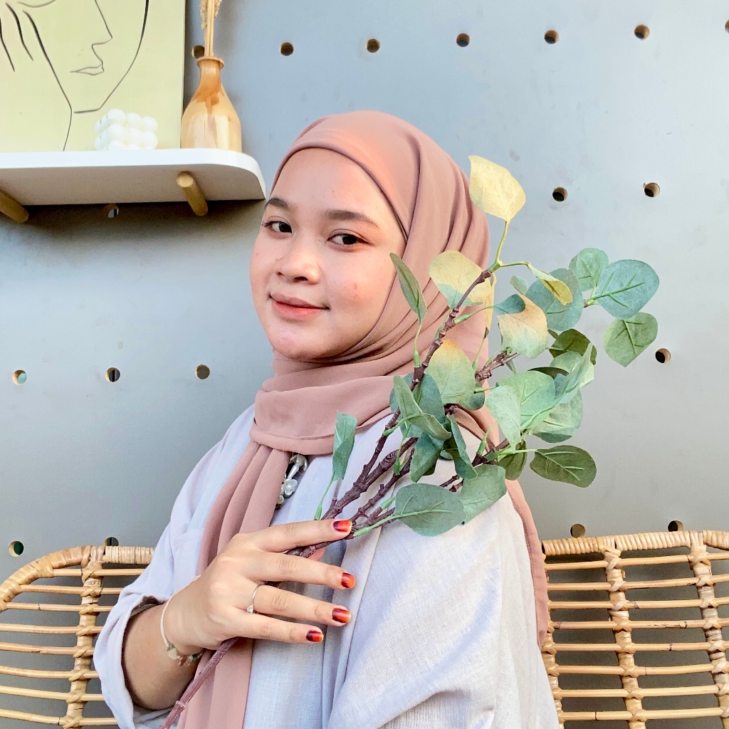 Hijab Segiempat Inner 2 in 1 Inara | Segiempat Plus Inner Ceruty Babydoll