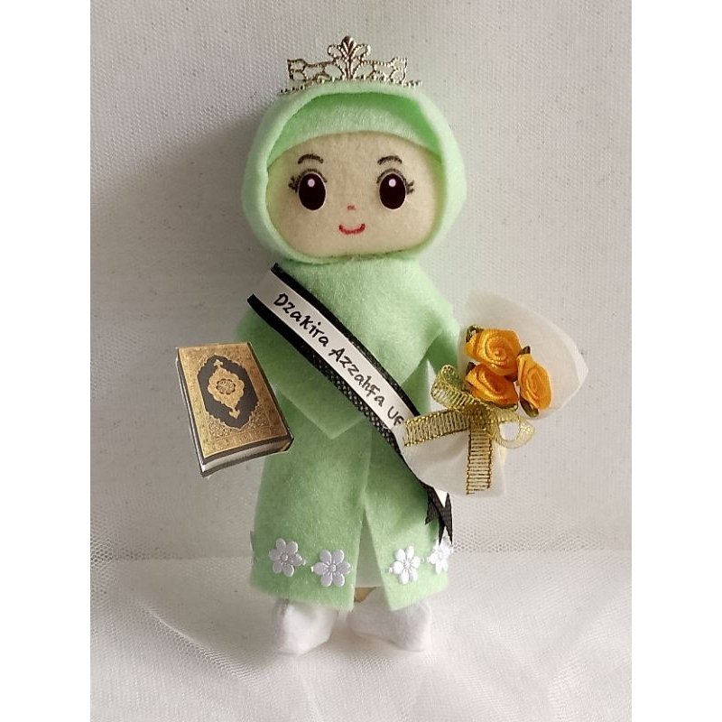 BONEKA FLANEL WISUDA TAHFIDZ/HAFIDZ