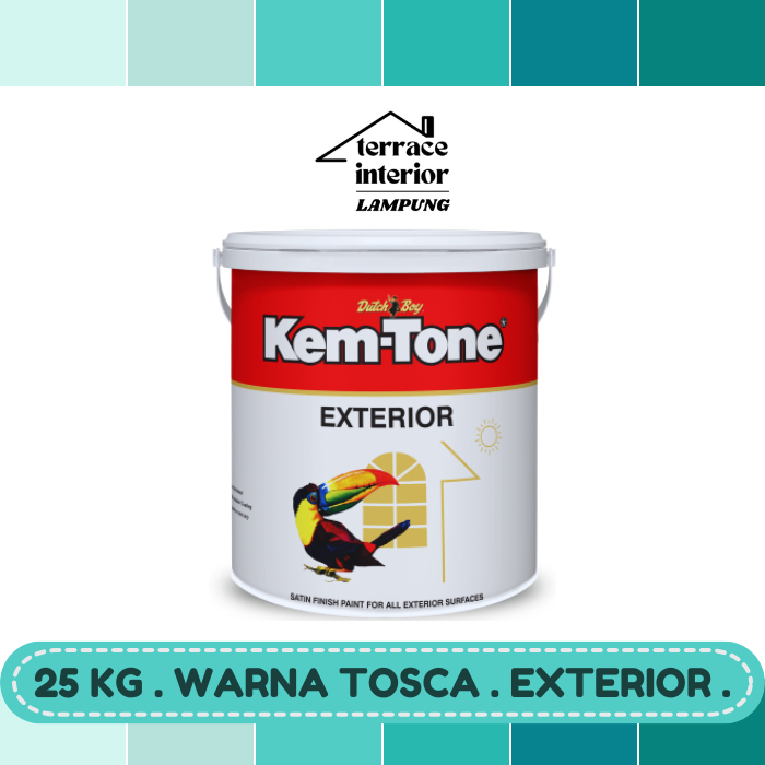 Cat Tembok Kemtone Exterior Warna Tosca 25 Kg
