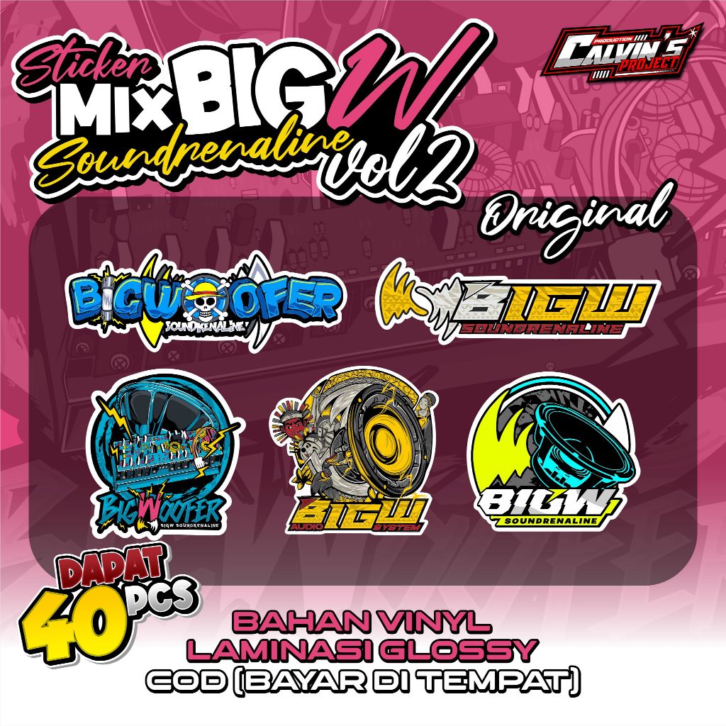 

STIKER MIX ORIGINAL BIGW SERIES VOL 2 by CALVIN'S PROJECT