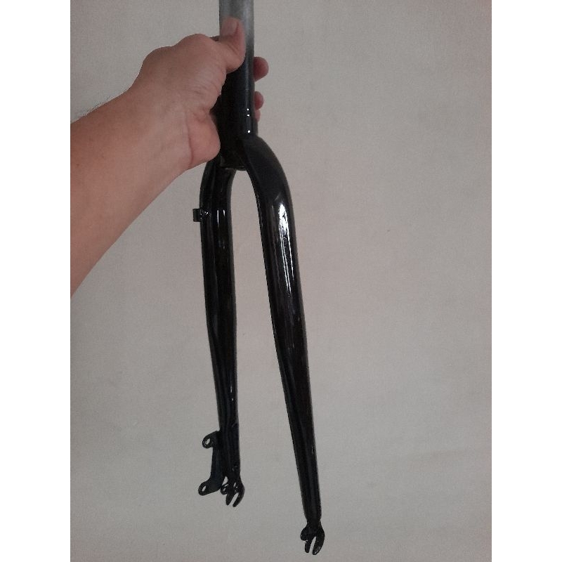 fork 700c disc brake - ubrake hitam glosy