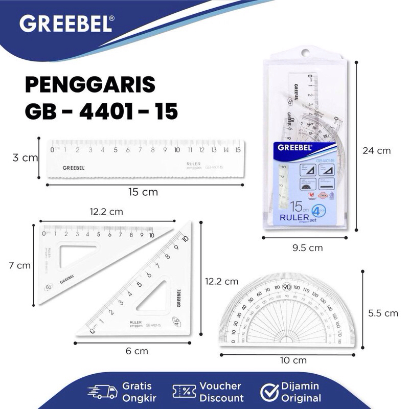 

Penggaris Alat Ukur Busur Sudut Lengkap ATK Peralatan Sekolah Kantor Garis Segitiga Penggaris Lurus Ruller Set Perlengkapan School Meteran