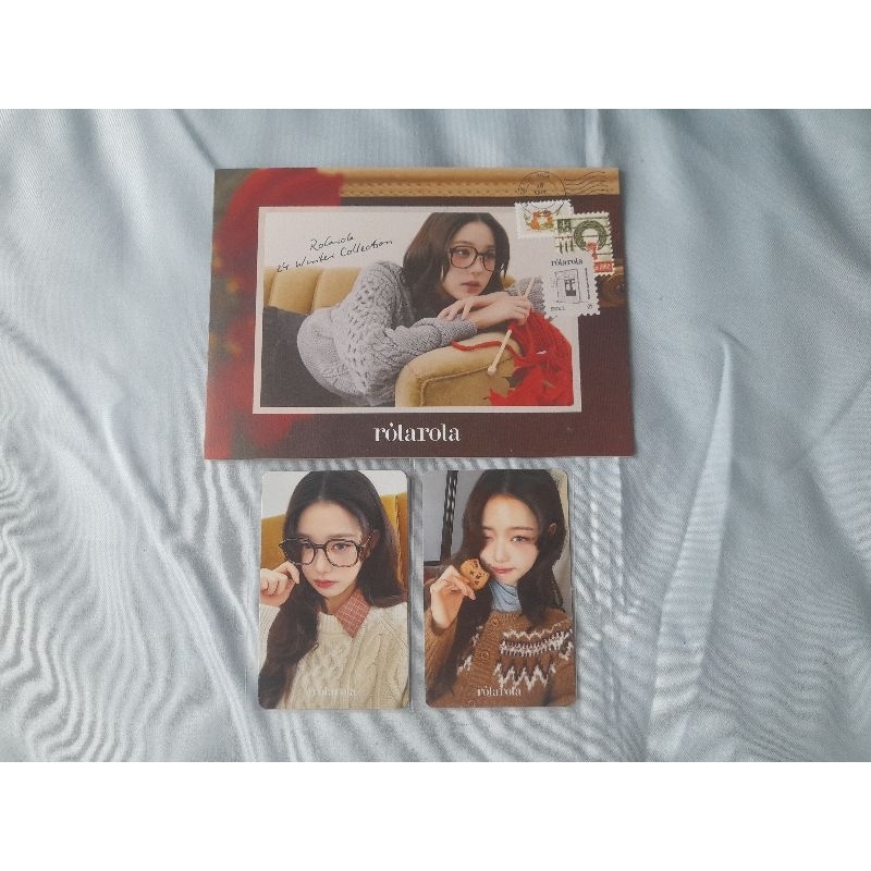 ive wonyoung rola rola 24 winter collection photocard pc postcard pob benefit cookies wink specs kac