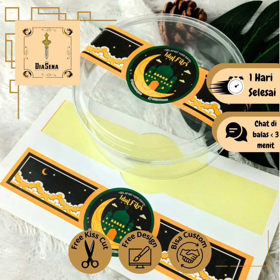 

Stiker Toples Segel Idul Fitri Segel Kue Lebaran Cetak Sticker Segel Lebaran Free Desain Custom
