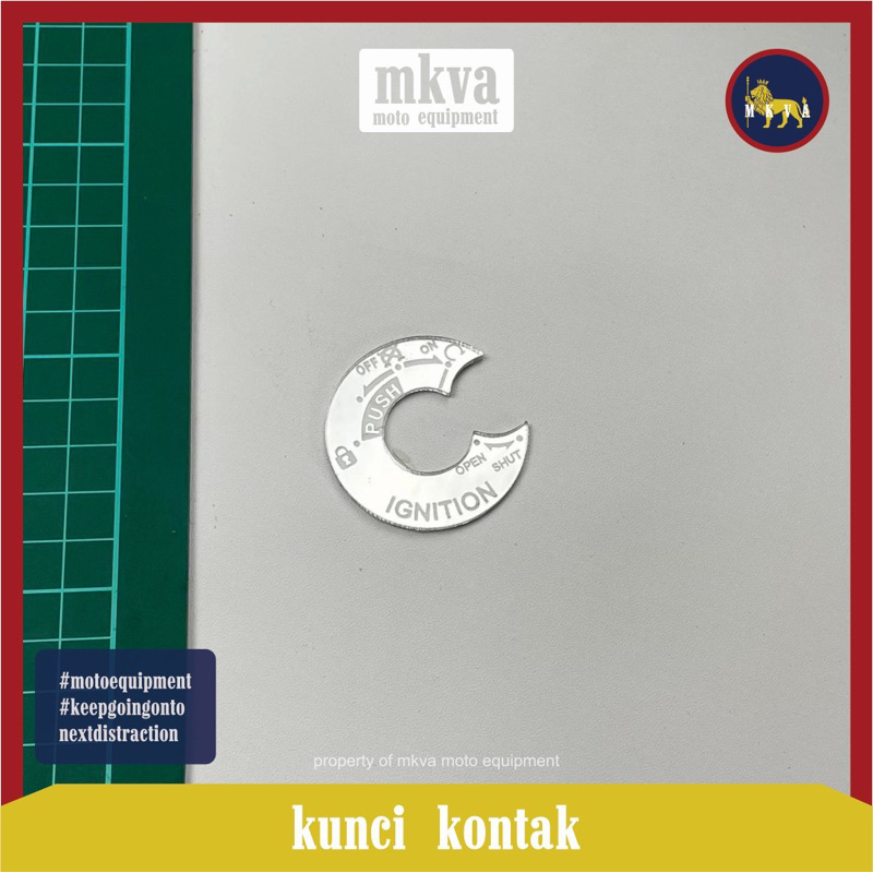 KUNCI KONTAK KEYLESS MIO GEAR EMBLEM KUNCI MIO GEAR 125 GARNISH MIO M3 COVER AKSESORIS MOTOR YAMAHA