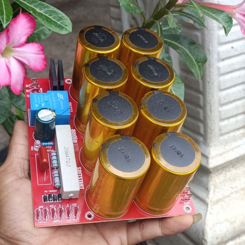 PSU lengkap 8 Elco max gold 80 volt 100000 uf  plus sofstar siap pakai