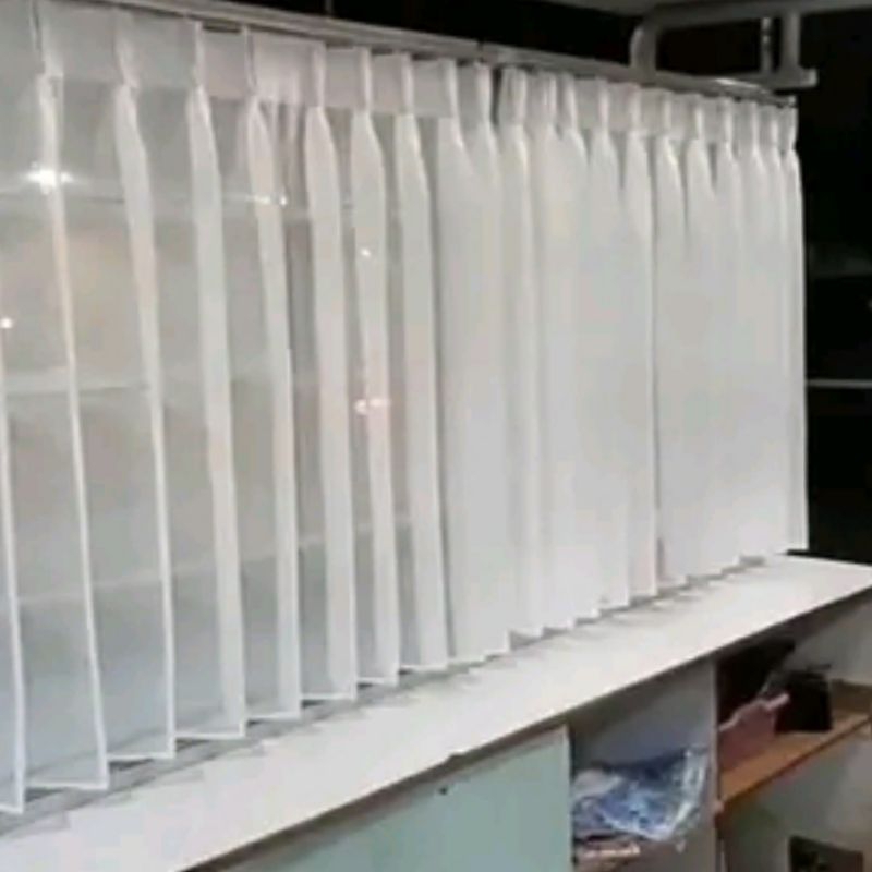 Gorden vitrase etalase warung Gorden warteg