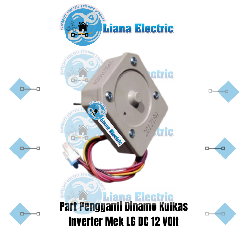 Dinamo Kulkas 2 Pintu Inverter LG DC 12 Volt / Motor Fan Kulkas Inverter LG