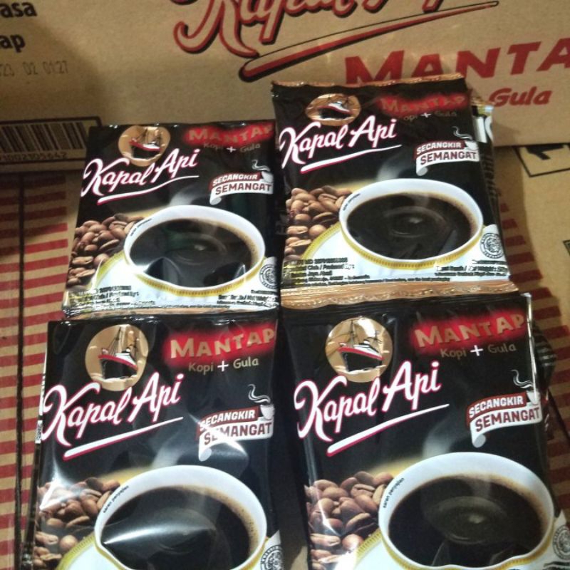 

Kopi hitam kapal api Mantap, kapal api special mix