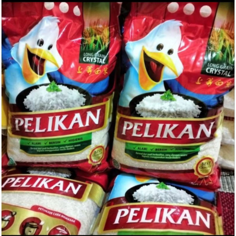 

Beras Pelikan 1 kgan harum pandan isi 25 Pcs/Kembang 1 kg harum pandan/ 55 merah 1 kg