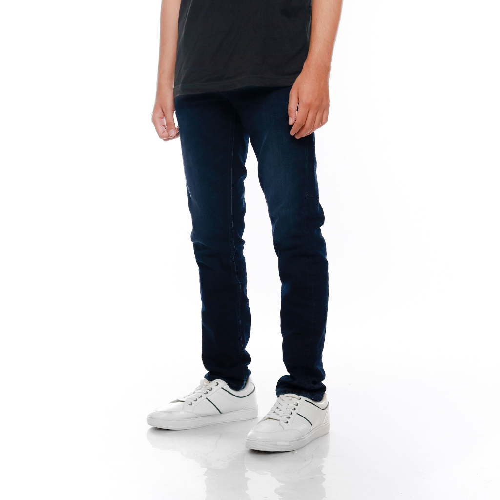 Celana Jeans Panjang Pria PREMIUM Slim Fit BAFFARO Comfort Blue Black / B911-033BBL