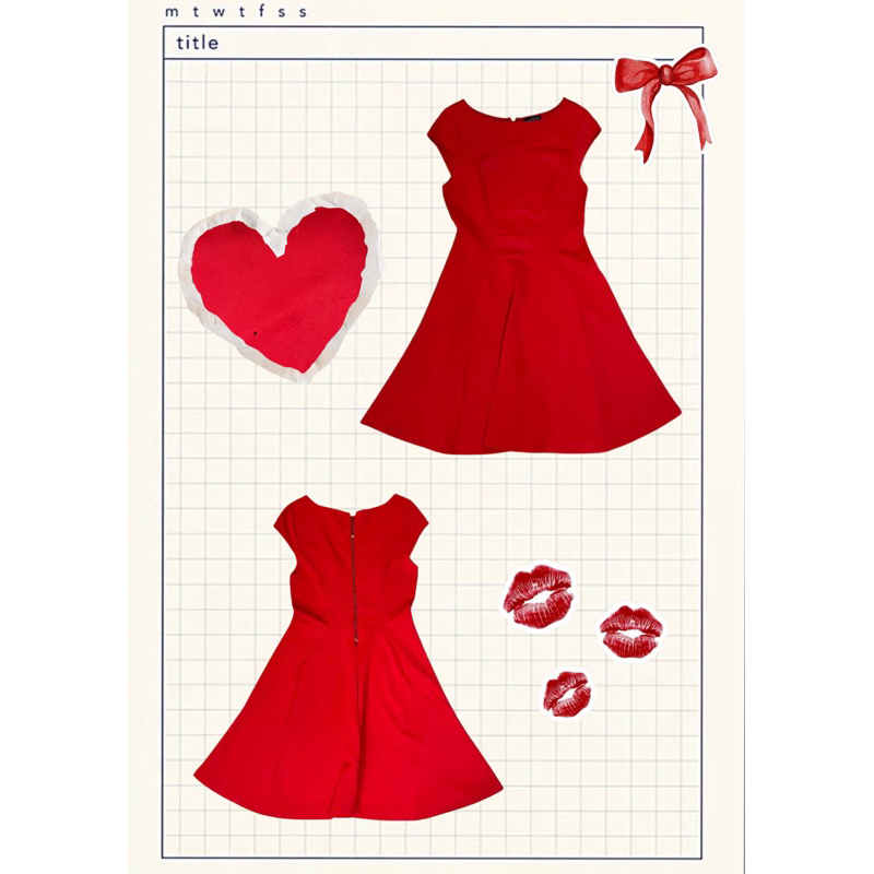 [ PRELOVED ] Red Dress