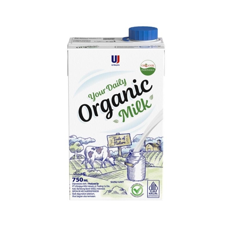 

Ultra Milk Susu Cair UHT Organik Kotak 750Ml