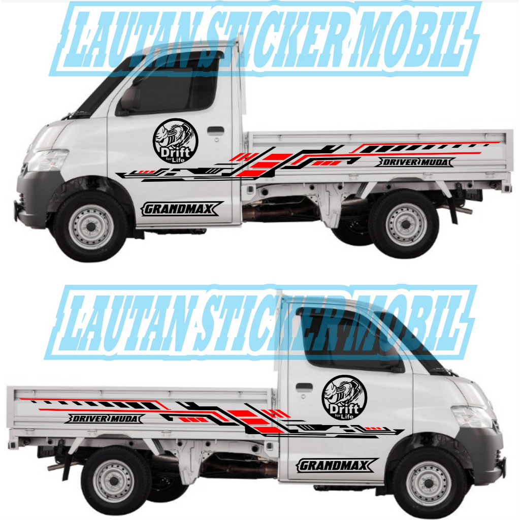 Stiker Cutting Mobil Pickup Grandmax Stiker Striping List Grandmax Stiker Variasi Bodi Samping Picku